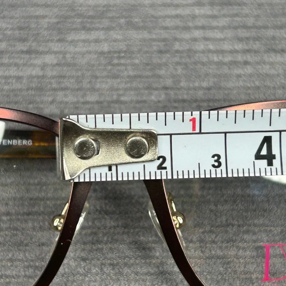 Diane von Furstenberg DVF8051 210 Burgundy Tortoise Y2k Eyeglasses 49-16-135